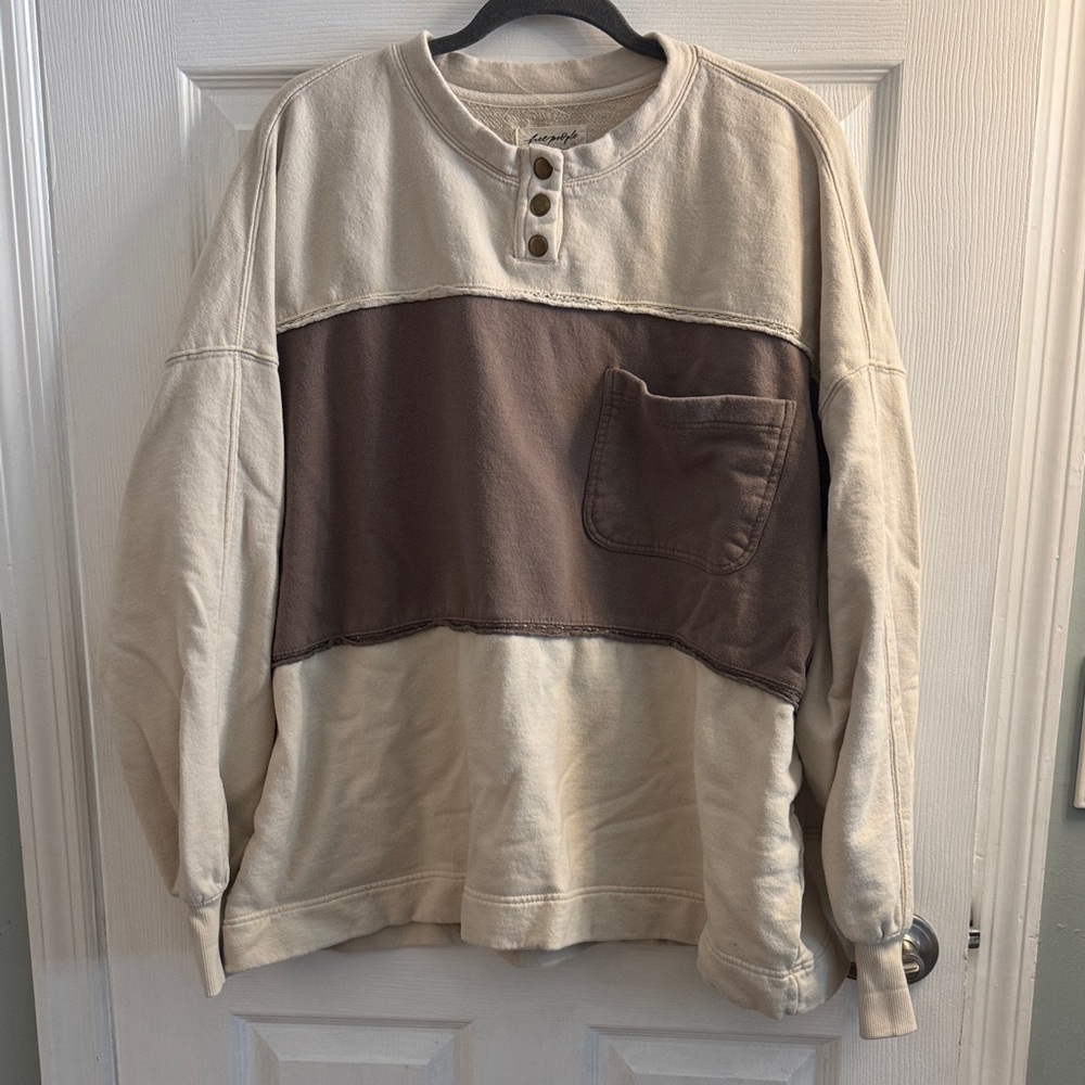 Free People Strawberry sweatshirt